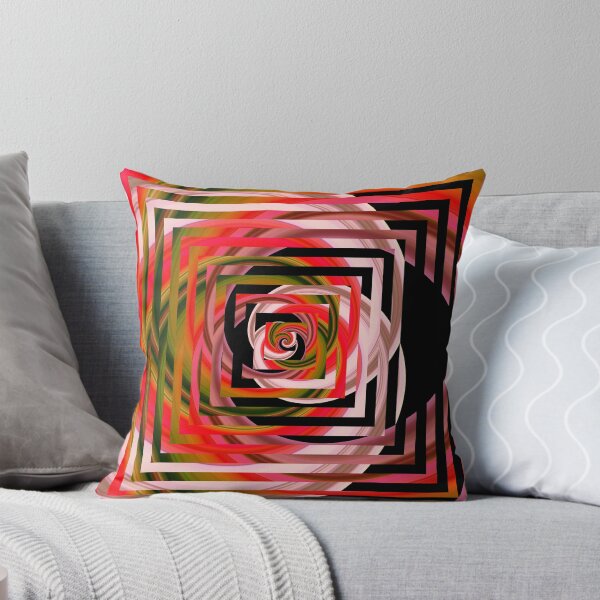 Item preview, Abstract Spiral Squares – Vibrant Geometric Optical Illusion designed and sold by ScreenPin.