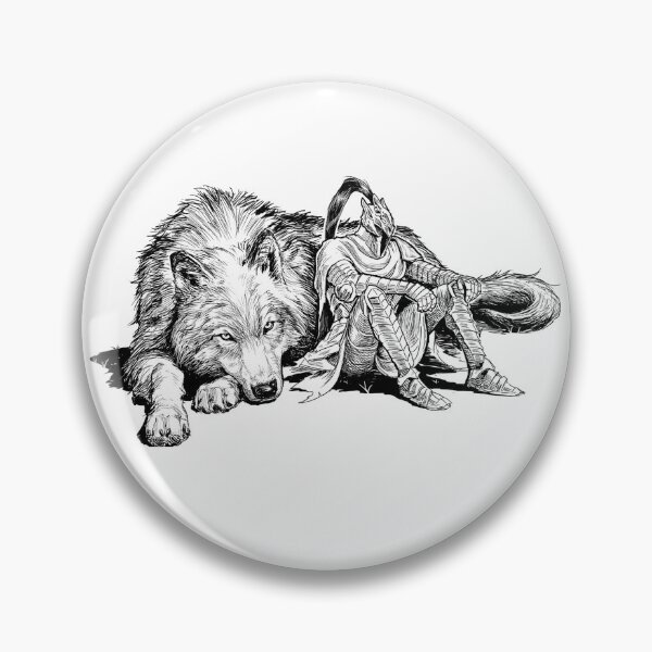 Item preview, Knight And Wolf Dark Souls Fantasy Game designed and sold by tesslstmoved.