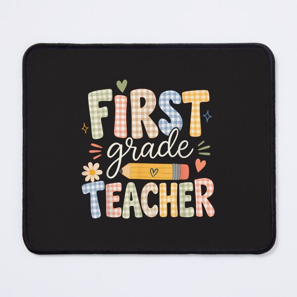 Item preview, First Grade Teacher Gingham Back to School Cute Classroom Design designed and sold by kiralynstration.