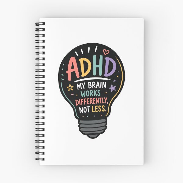 Item preview, ADHD My Brain Works Differently Not Less | Neurodiversity Awareness | ADHD Pride | Mental Health | Neurodivergent Gift designed and sold by Pixanova.
