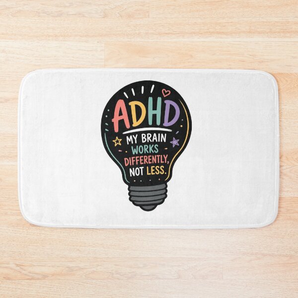 Item preview, ADHD My Brain Works Differently Not Less | Neurodiversity Awareness | ADHD Pride | Mental Health | Neurodivergent Gift designed and sold by Pixanova.