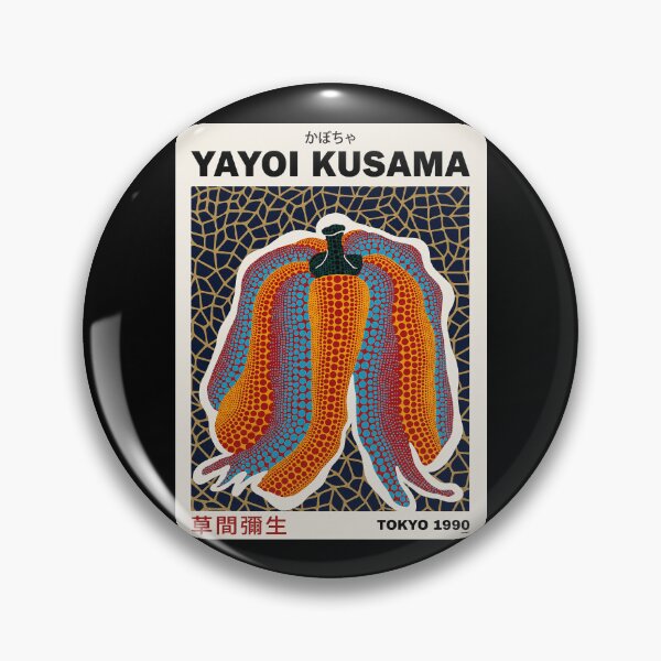 Item preview, Yayoi Kusama Pumpkin Poster 1990 - Orange Blue Polka Dot Vegetable Wall Art Print, Tokyo Art designed and sold by MorningJoco.