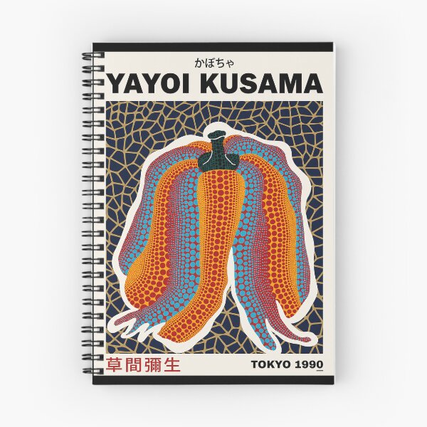 Item preview, Yayoi Kusama Pumpkin Poster 1990 - Orange Blue Polka Dot Vegetable Wall Art Print, Tokyo Art designed and sold by MorningJoco.