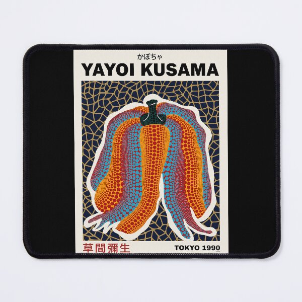 Item preview, Yayoi Kusama Pumpkin Poster 1990 - Orange Blue Polka Dot Vegetable Wall Art Print, Tokyo Art designed and sold by MorningJoco.