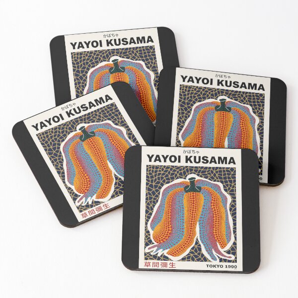 Item preview, Yayoi Kusama Pumpkin Poster 1990 - Orange Blue Polka Dot Vegetable Wall Art Print, Tokyo Art designed and sold by MorningJoco.
