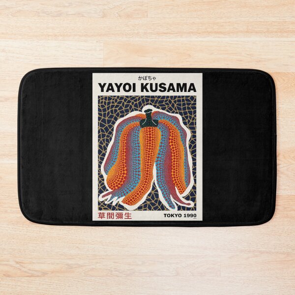 Item preview, Yayoi Kusama Pumpkin Poster 1990 - Orange Blue Polka Dot Vegetable Wall Art Print, Tokyo Art designed and sold by MorningJoco.