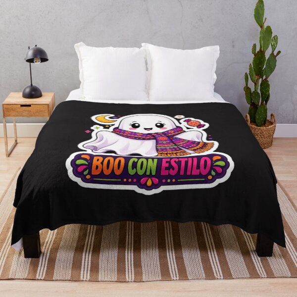 Item preview, Boo Con Estilo Cute Ghost Halloween Spanish Fiesta Design designed and sold by kiralynstration.
