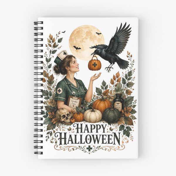 Item preview, Happy Halloween Nurse Raven designed and sold by Sovereign Supply Co..