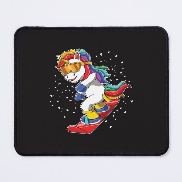 Item preview, Funny Snowboarding Unicorn Winter Sports Rainbow Snow Rider Design designed and sold by kiralynstration.