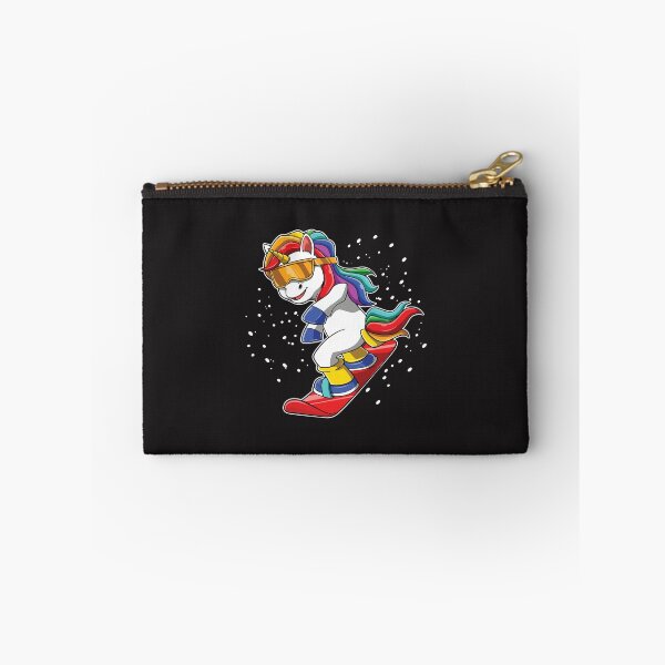 Item preview, Funny Snowboarding Unicorn Winter Sports Rainbow Snow Rider Design   designed and sold by kiralynstration.