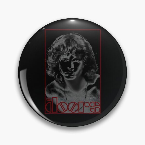 Item preview, Jim Morrison Halftone High Contrast Portrait designed and sold by pixxsie.