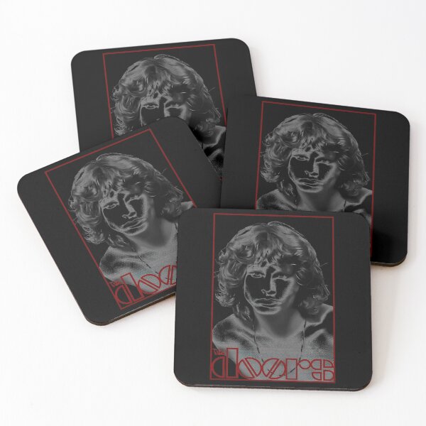 Item preview, Jim Morrison Halftone High Contrast Portrait designed and sold by pixxsie.