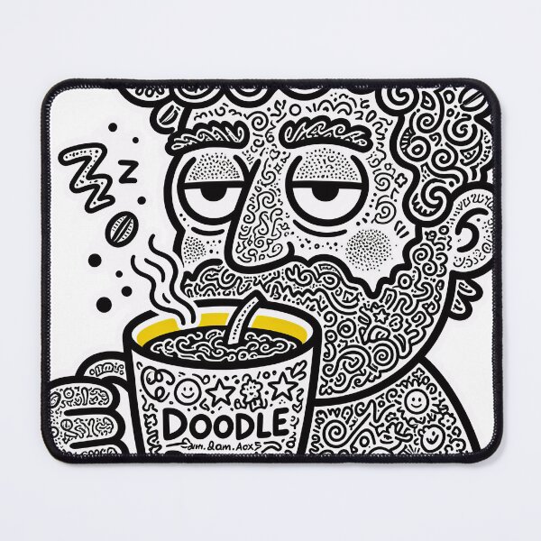 Item preview, Doodle Coffee Lover Character designed and sold by HoloHugDesigns.