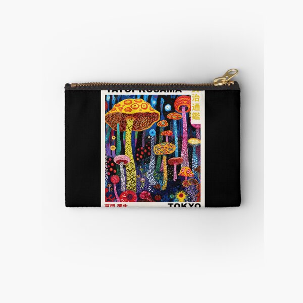 Item preview, Yayoi Kusama Mushroom Forest Poster 1995 - Vibrant Colorful Mushroom Wall Art Print, Tokyo Psychedelic Decor designed and sold by scrambledpeg.