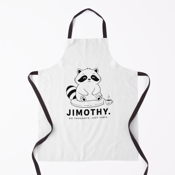 Item preview, Jimothy The Raccoon | NO THOUGHTS. JUST VIBES | Funny Minimalist Animal Design designed and sold by Cavalier-org.
