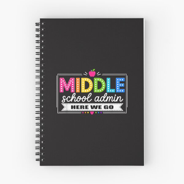 Item preview, Middle School Admin Here We Go Funny Back to School Staff Design designed and sold by kiralynstration.