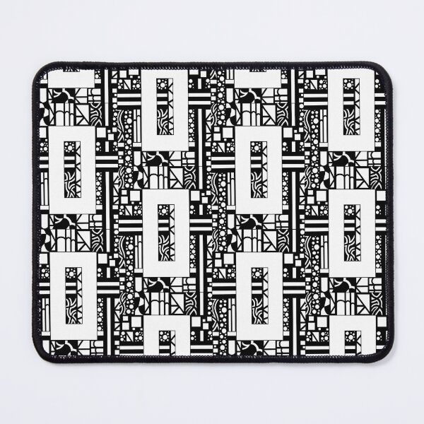 Item preview, Black and White Geometric Abstract Pattern designed and sold by GTeoArt.