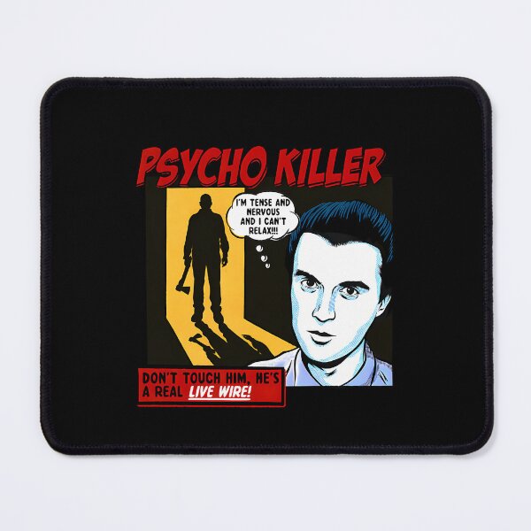 Item preview, Psycho Killer Comic Book Cover with Suspenseful Speech Bubble designed and sold by ullubanaya.