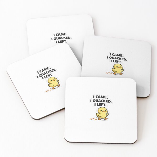 Item preview, I Came. I Quacked. I Left. Funny Duck Sticker designed and sold by Brogno-x.