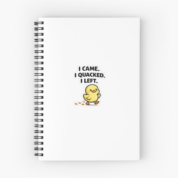 Item preview, I Came. I Quacked. I Left. Funny Duck Sticker designed and sold by Brogno-x.
