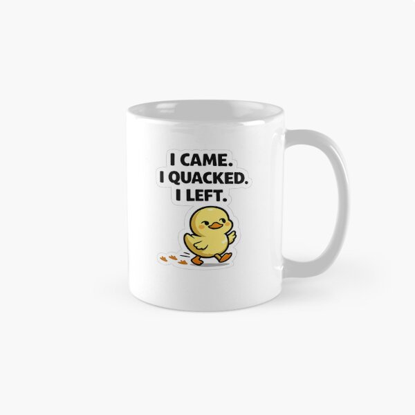 Item preview, I Came. I Quacked. I Left. Funny Duck Sticker designed and sold by Brogno-x.