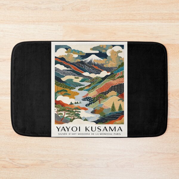 Item preview, Yayoi Kusama Mount Fuji Poster - Colorful Stylized Japanese Landscape Wall Art Print, Paris Museum Edition designed and sold by MorningJoco.