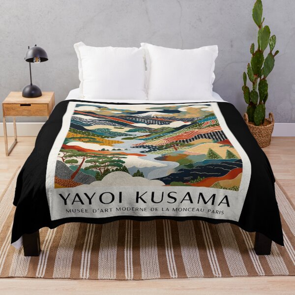 Item preview, Yayoi Kusama Mount Fuji Poster - Colorful Stylized Japanese Landscape Wall Art Print, Paris Museum Edition designed and sold by MorningJoco.