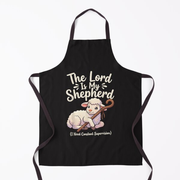 Item preview, The Lord Is My Shepherd I Need Constant Supervision Funny Christian Design designed and sold by kiralynstration.