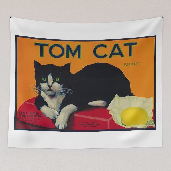 Item preview, Vintage Black Cat Lemon Citrus designed and sold by chaddillard.