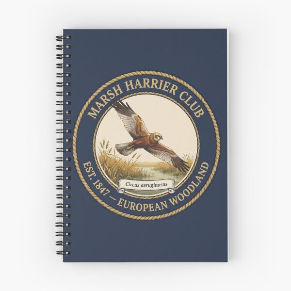Item preview, Marsh Harrier Club Vintage Badge Wetland Wildlife designed and sold by CalmCapy Co.
