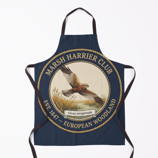 Item preview, Marsh Harrier Club Vintage Badge Wetland Wildlife designed and sold by CalmCapy Co.