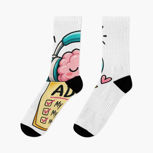 Item preview, ADHD My Brain My Pace My Superpower | Cute ADHD Brain | Neurodiversity Awareness | Mental Health Gift | Kawaii ADHD designed and sold by Pixanova.