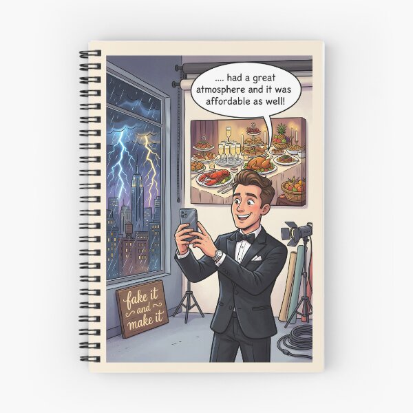 Item preview, Influencer Faking a Meal at a Restaurant designed and sold by Museum Of Non-Existing Art.