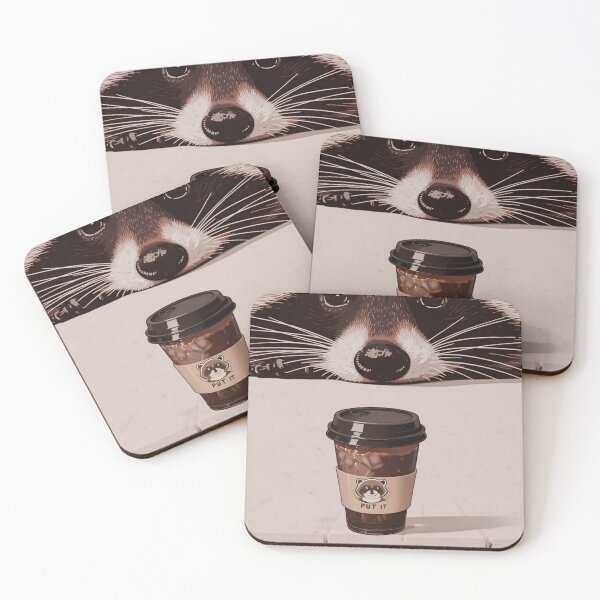 Item preview, Sneaky Raccoon Coffee Lover designed and sold by BLUESKY11a.