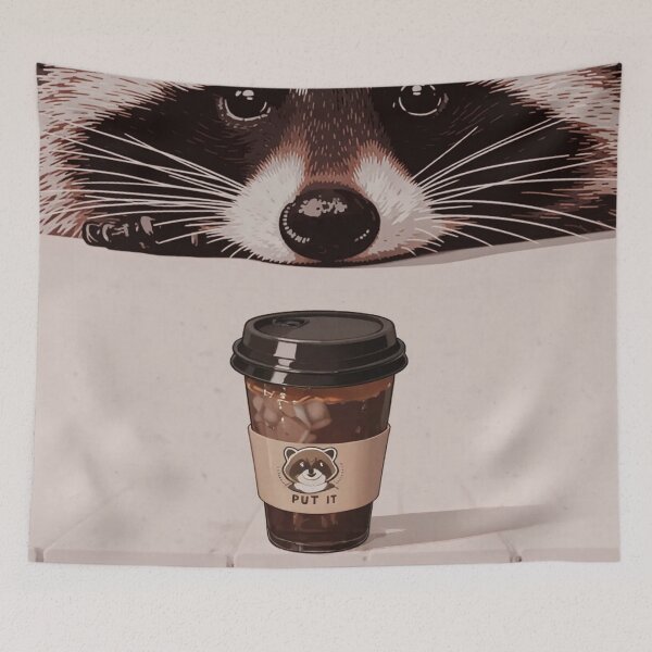Item preview, Sneaky Raccoon Coffee Lover designed and sold by BLUESKY11a.