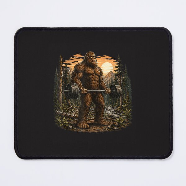 Item preview, Bigfoot Powerlifting Sasquatch Deadlift Gym Bodybuilding Vintage Design designed and sold by kiralynstration.