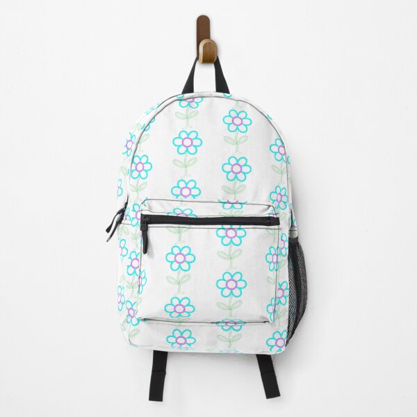 Item preview, Neon Blue Flower Line Art designed and sold by Khanworld.