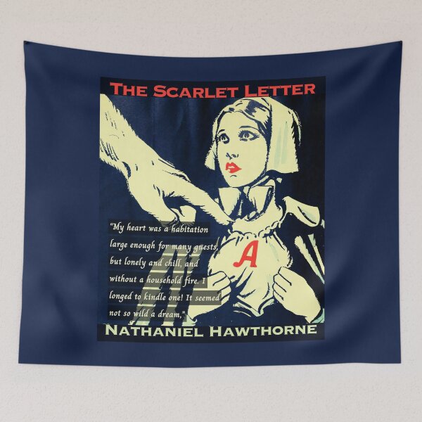 Item preview, Nathaniel Hawthorne quote: My heart was a habitation large enough for many guests, but lonely and chill, and without a household fire. I longed to kindle one! designed and sold by artbleed.