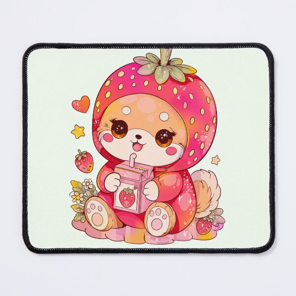 Item preview, Kawaii strawberry corgi - cute fruity animal with juice box designed and sold by marlenaki.