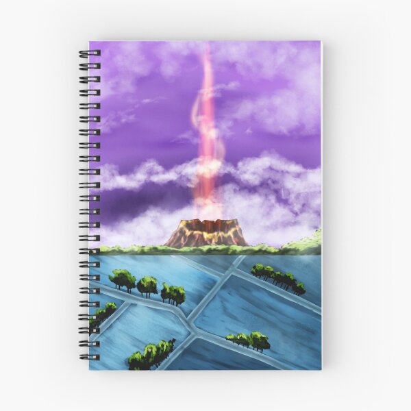 Artikelvorschau, Glühender Vulkan und violette Traumlandschaft entworfen und verkauft von CanvasCharms.