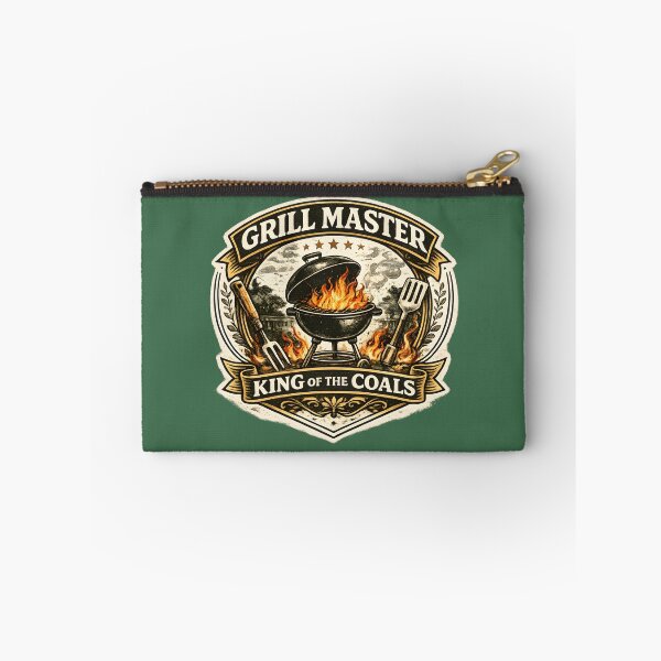 Item preview, Grill Master – King of the Coals Vintage BBQ Badge designed and sold by KAM-KAM-STORE.