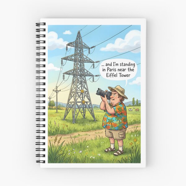 Item preview, Influencer Faking a photo of the Eiffel Tower designed and sold by Museum Of Non-Existing Art.