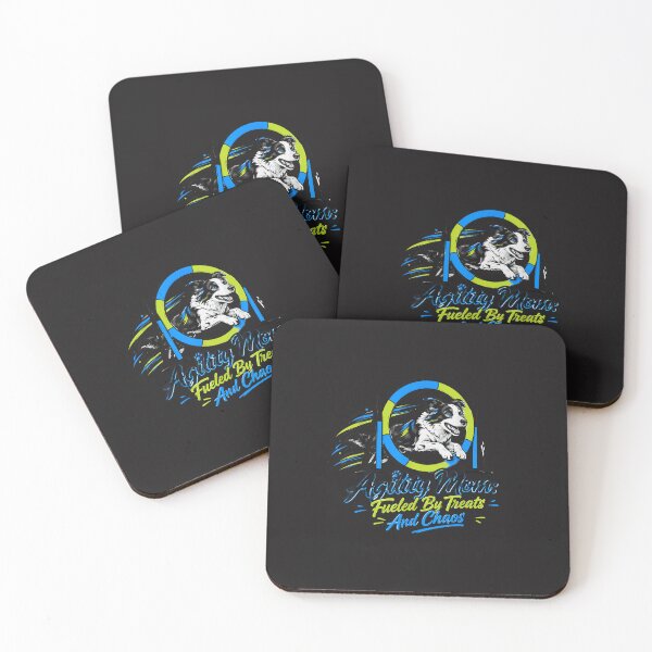 Item preview, Agility Mom Fueled By Treats And Chaos Funny Border Collie Design designed and sold by kiralynstration.