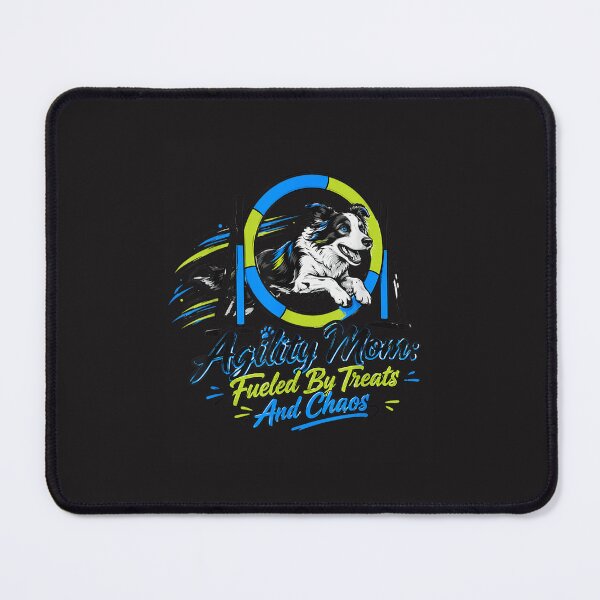 Item preview, Agility Mom Fueled By Treats And Chaos Funny Border Collie Design designed and sold by kiralynstration.