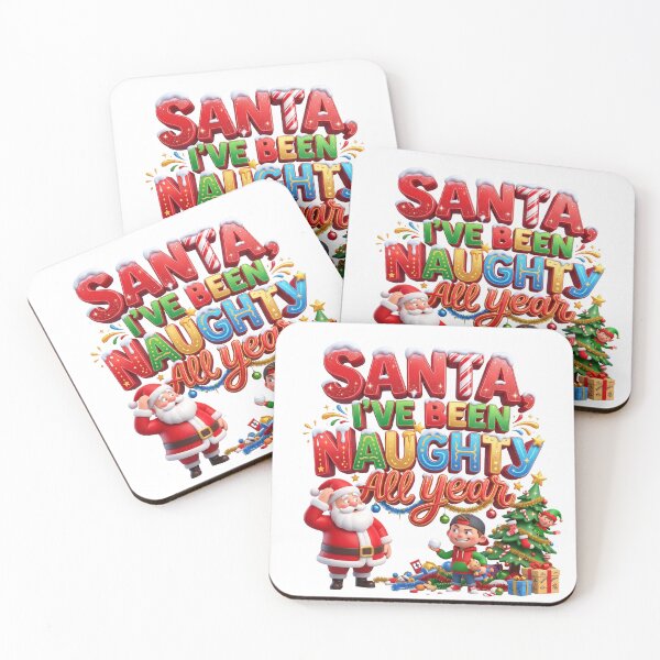 Item preview, Santa I've Been Naughty All Year - Funny Christmas Typography designed and sold by royalflush664.