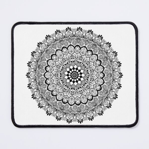 Item preview, Intricate Black and White Mandala Line Art designed and sold by DesignByNature7.