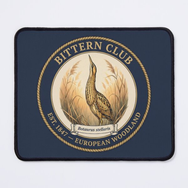 Item preview, Bittern Club Vintage Badge European Wetland Bird designed and sold by CalmCapy Co.