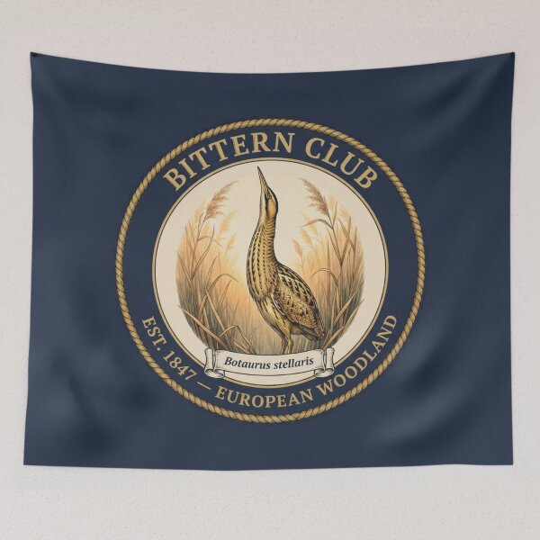 Item preview, Bittern Club Vintage Badge European Wetland Bird designed and sold by CalmCapy Co.