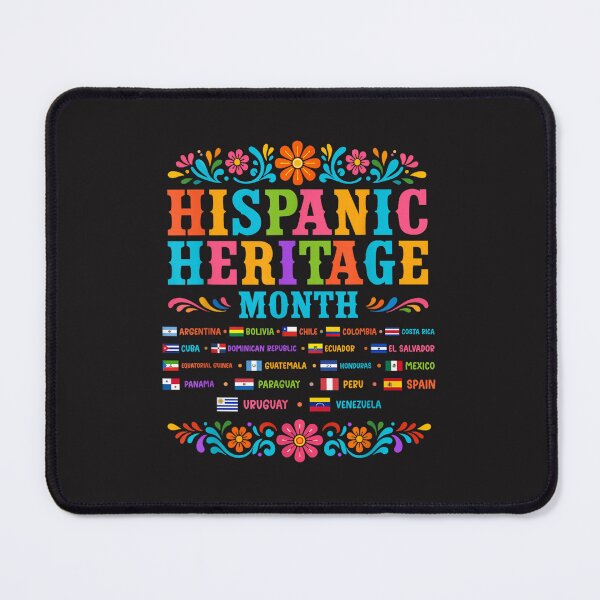 Item preview, Hispanic Heritage Month Latin Flags Floral Fiesta Celebration Design designed and sold by kiralynstration.