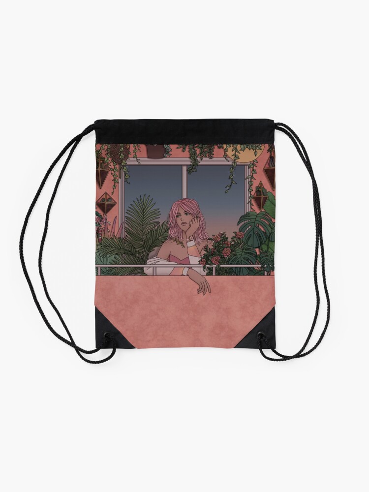 Alternate view of Urban Garden Drawstring Bag
